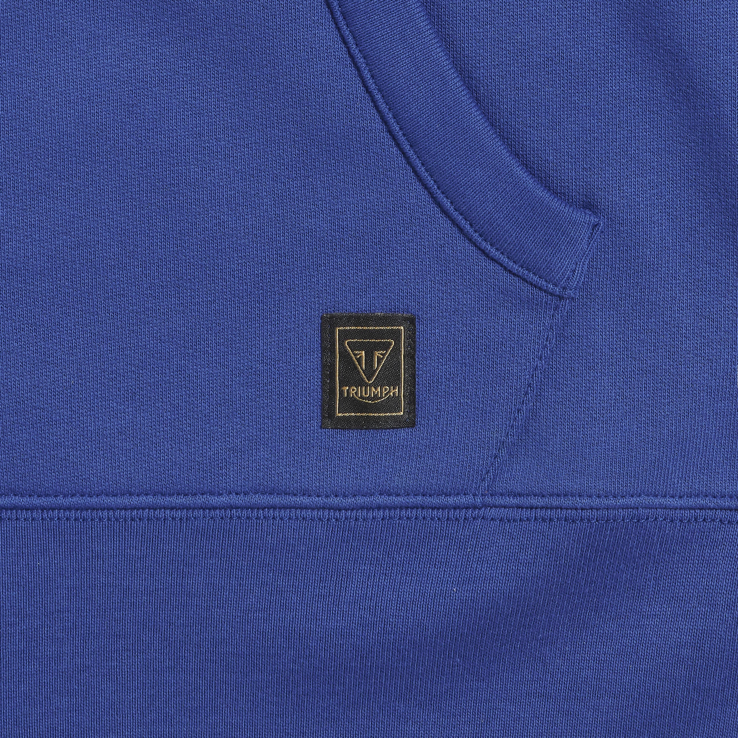 Triumph Mens Carrick Blue & Bone Hoodie - Image 3