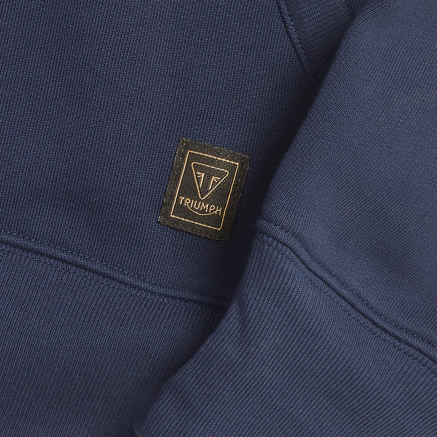 Triumph Carrick Hoodie Navy - Image 3