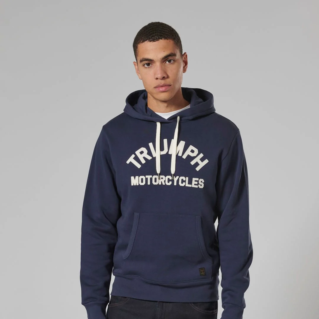 Triumph Carrick Hoodie Navy - Image 5