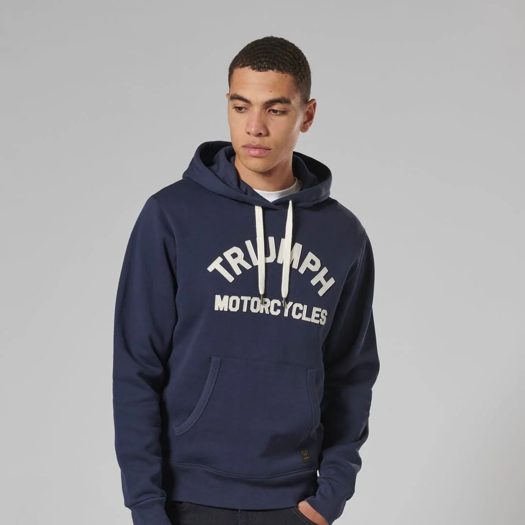 Triumph Carrick Hoodie Navy - Image 6