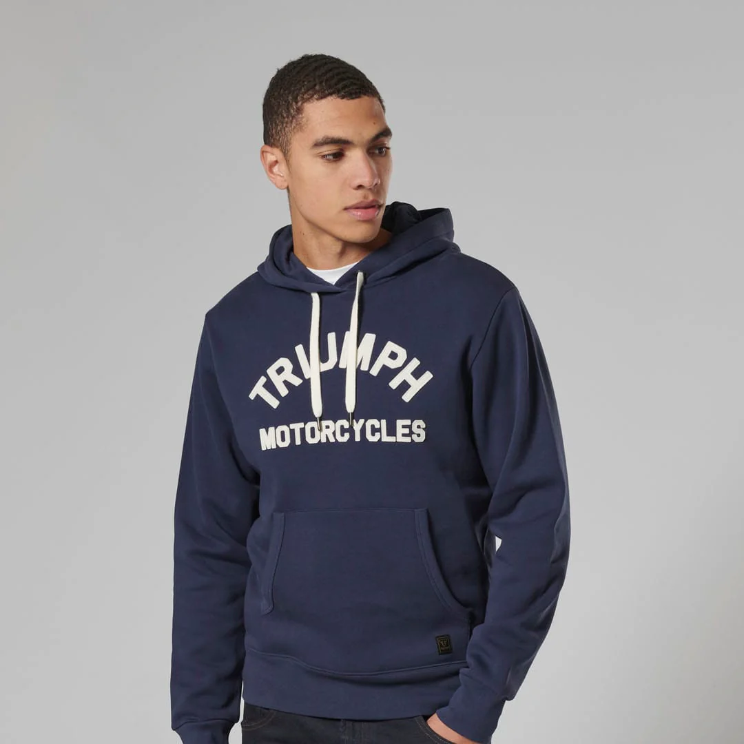 Triumph Carrick Hoodie Navy - Image 9