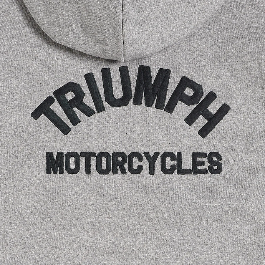 Triumph Dolan Zip Up Hoodie Grey - Image 3