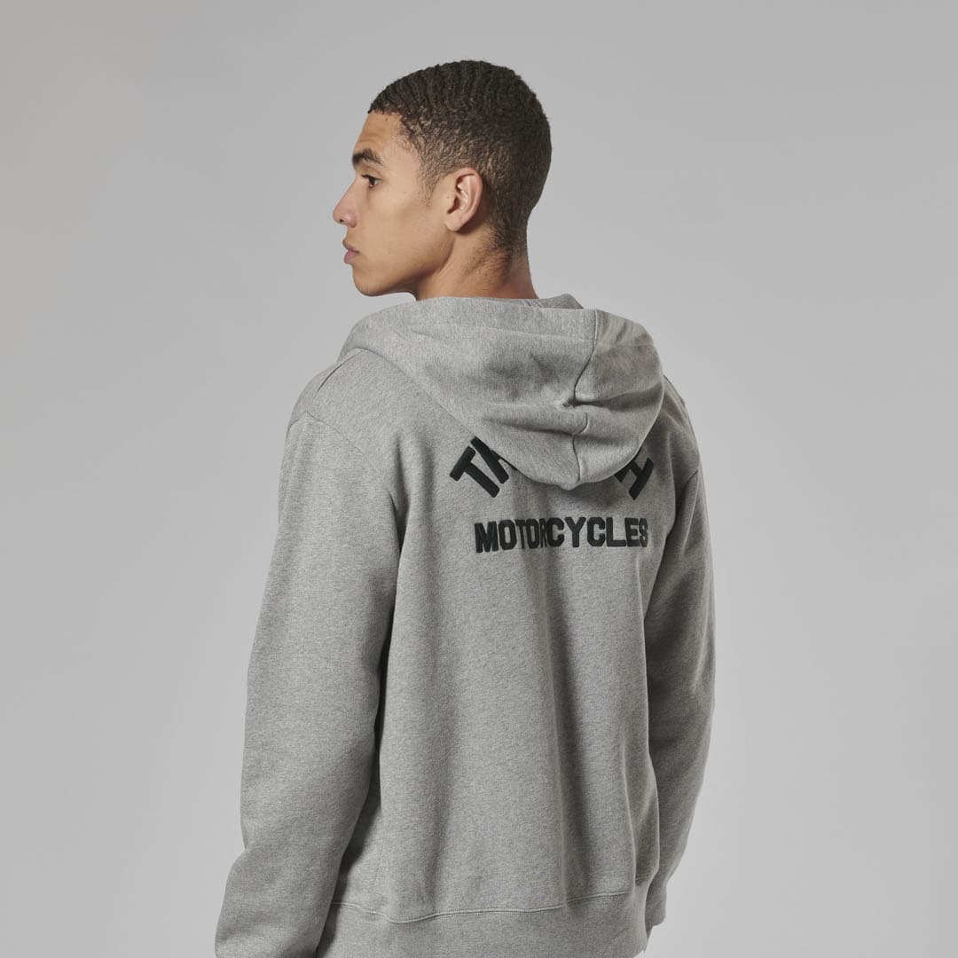 Triumph Dolan Zip Up Hoodie Grey - Image 5
