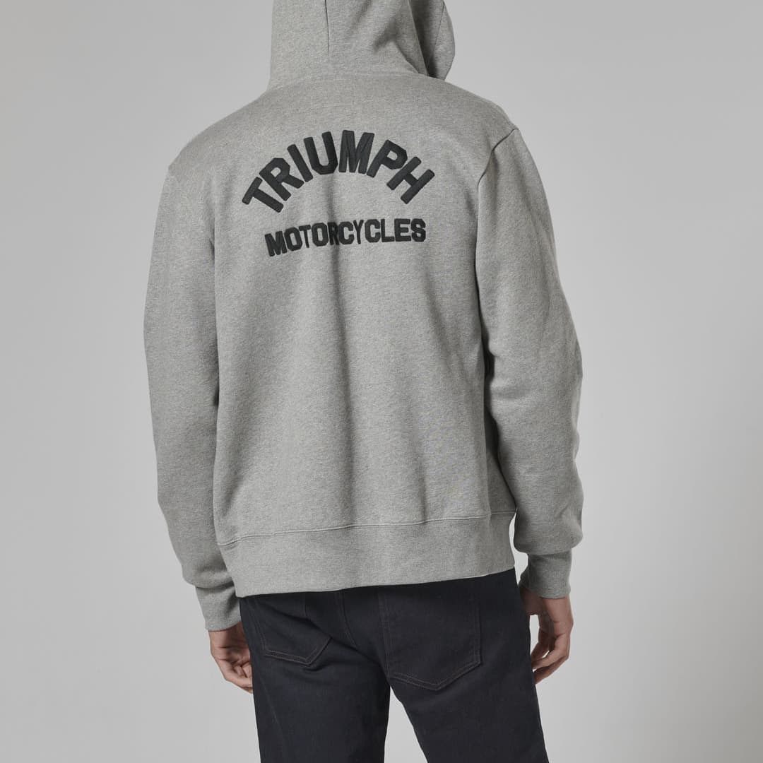 Triumph Dolan Zip Up Hoodie Grey - Image 8