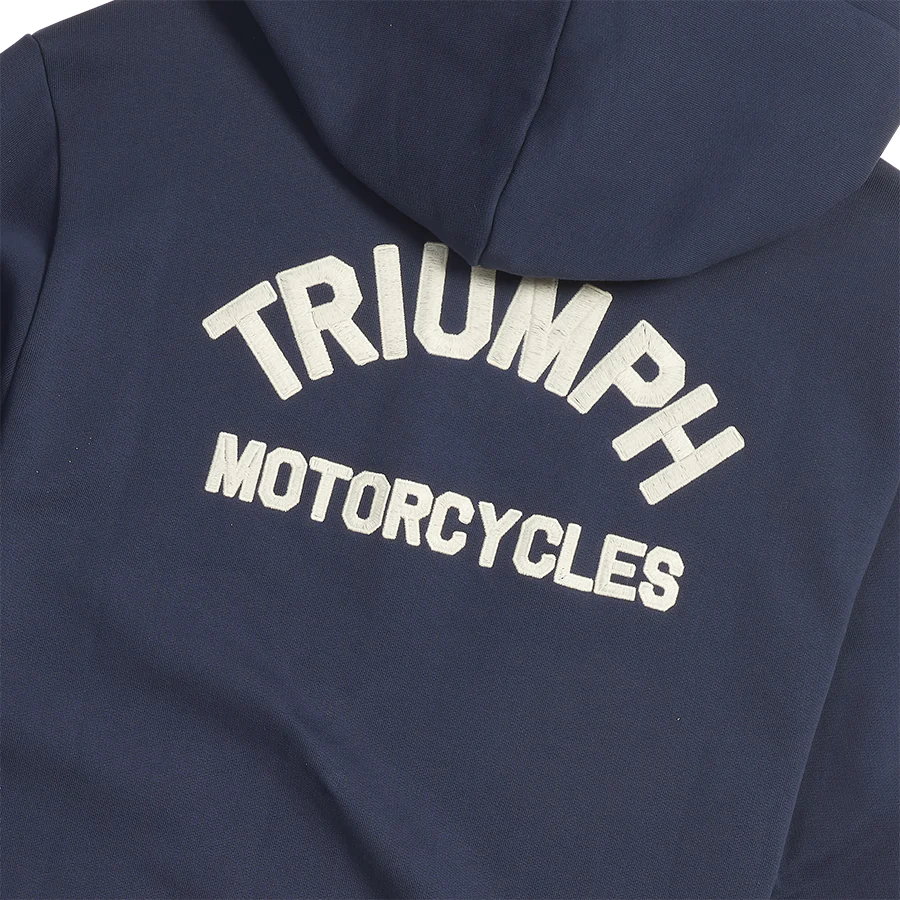 Triumph Dolan Zip Up Hoodie Navy - Image 3