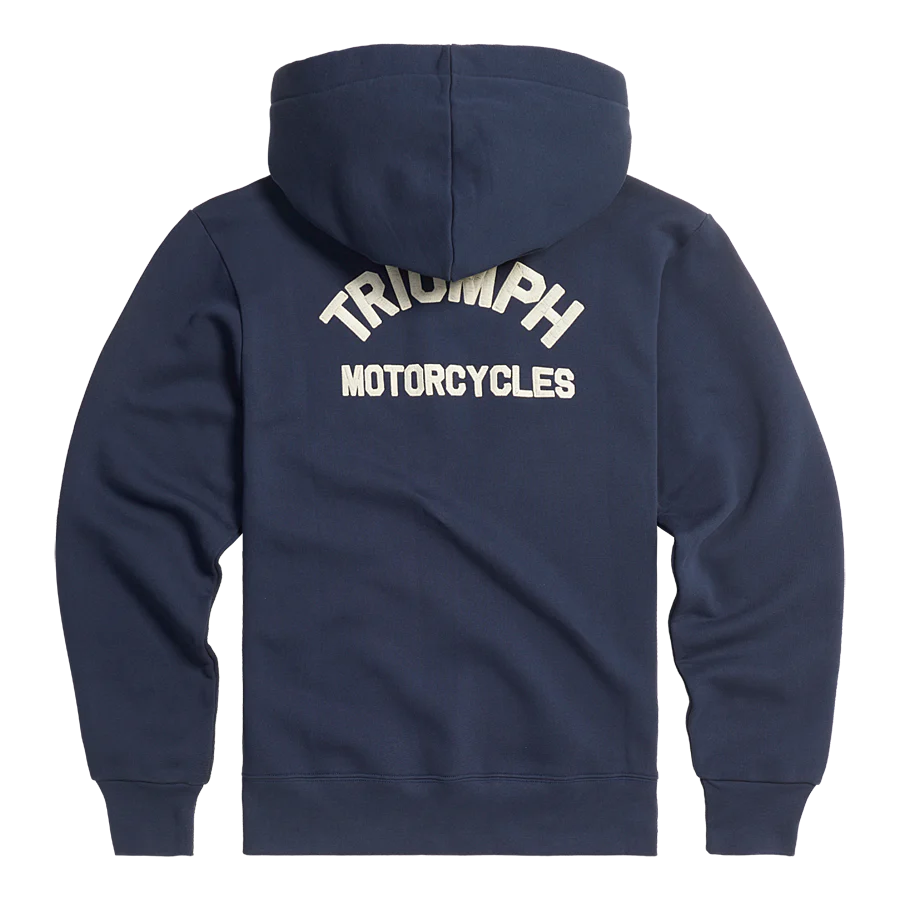 Triumph Dolan Zip Up Hoodie Navy - Image 4