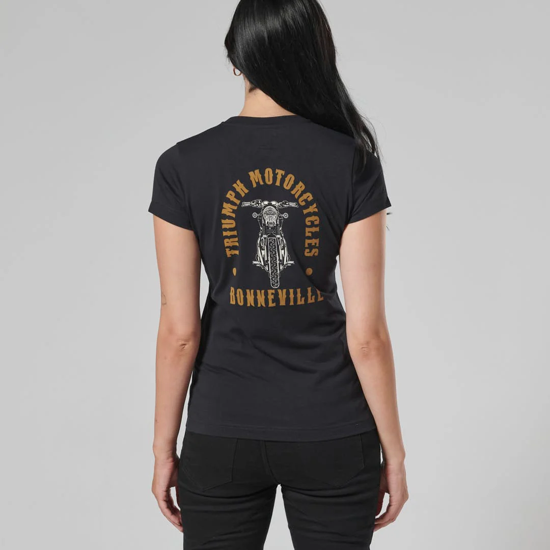Triumph Ladies Bonneville T120 Black T Shirt - Image 8