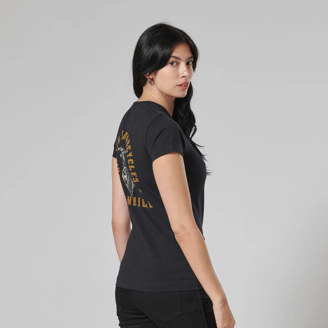 Triumph Ladies Bonneville T120 Black T Shirt - Image 9