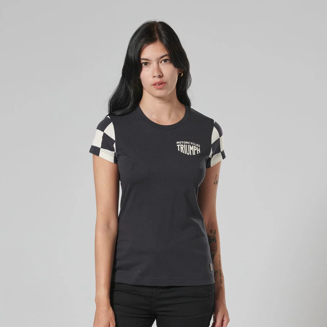 Triumph Ladies Marie Black & Bone T Shirt - Image 4