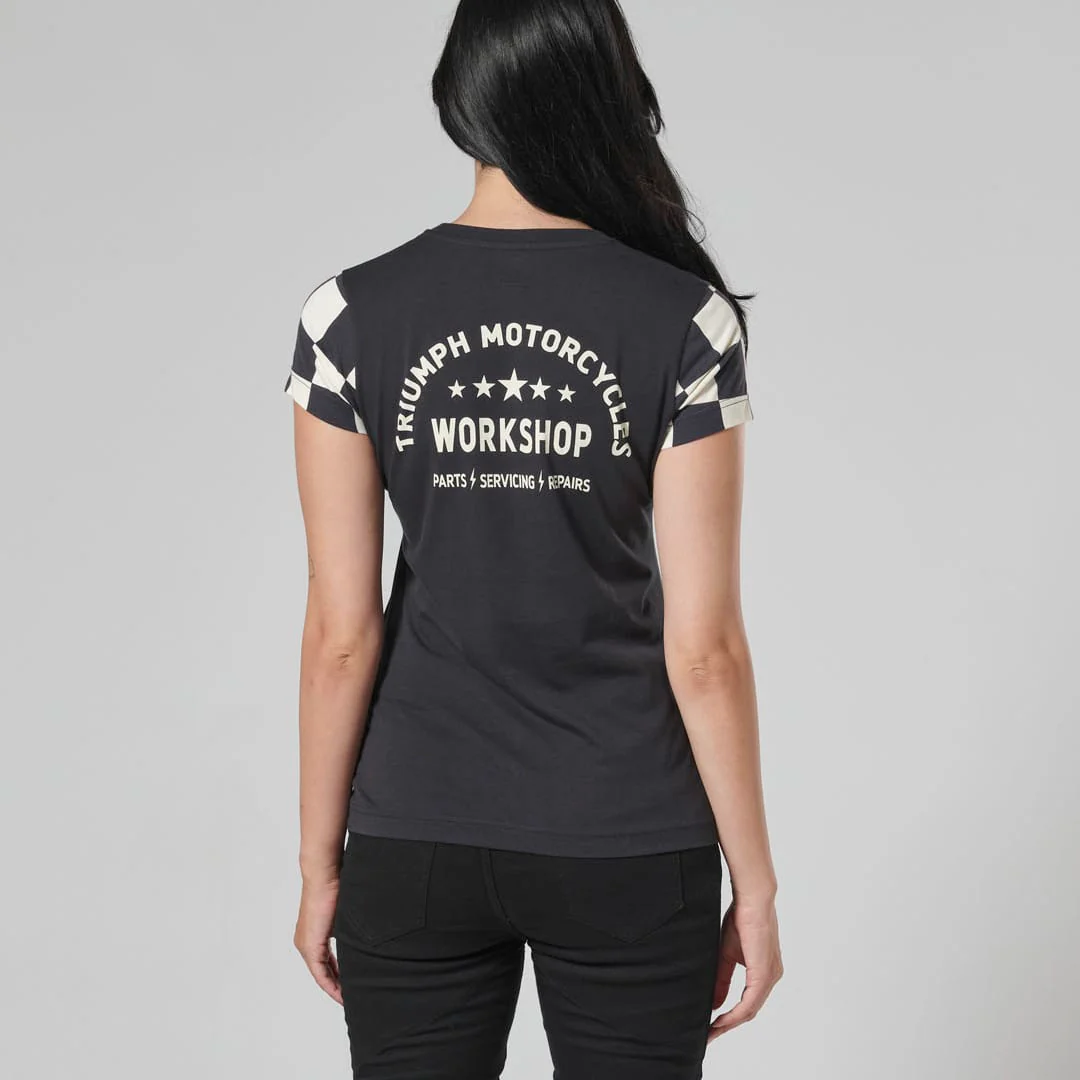 Triumph Ladies Marie Black & Bone T Shirt - Image 6