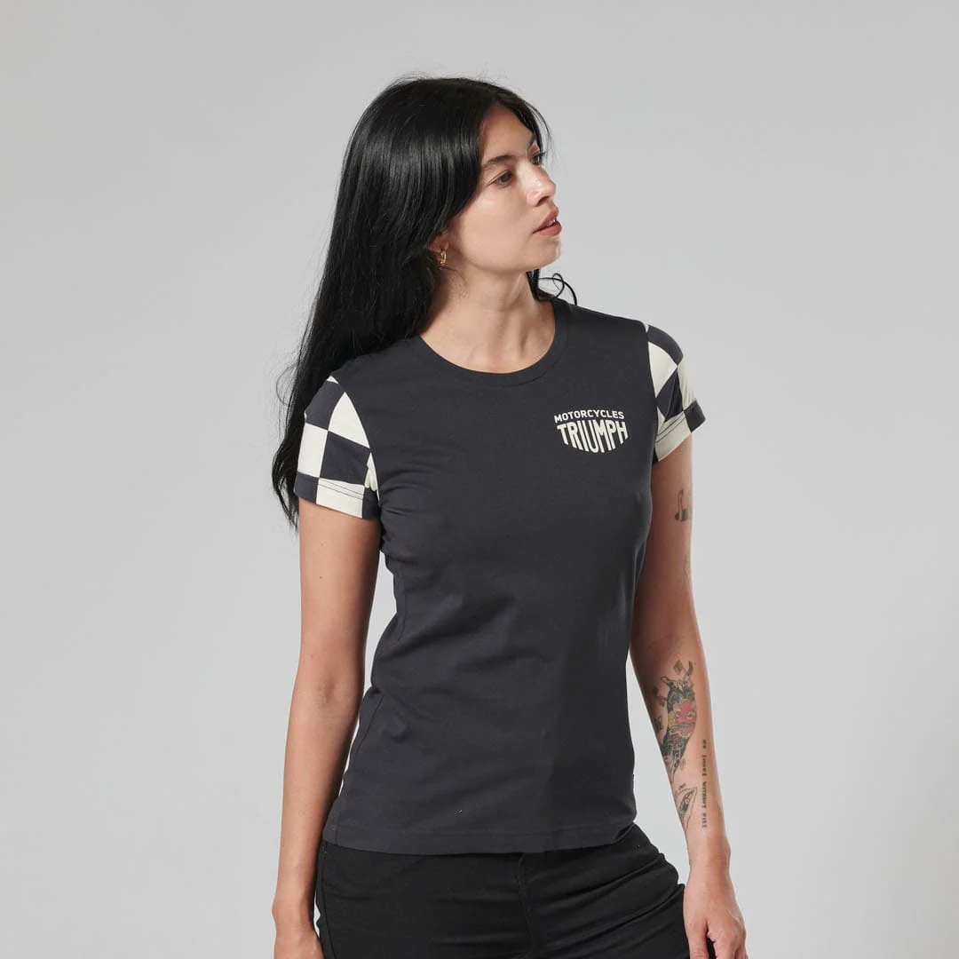 Triumph Ladies Marie Black & Bone T Shirt - Image 8
