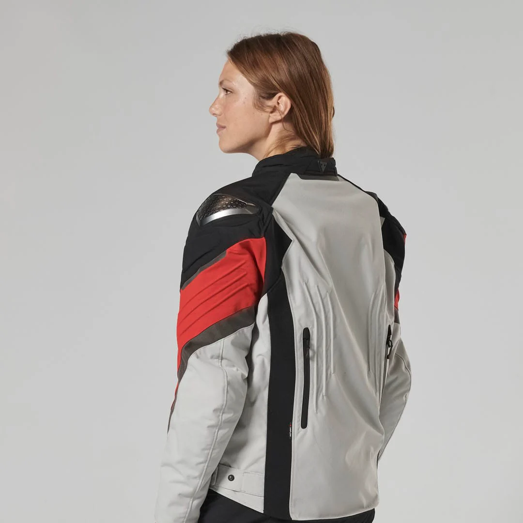 Triumph Mens Triple Sports Tri Tech Jacket Black / Grey / Red - Image 15