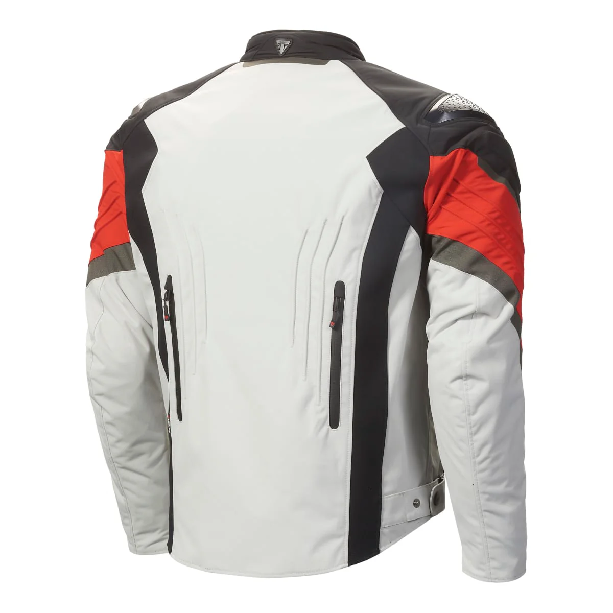 Triumph Mens Triple Sports Tri Tech Jacket Black / Grey / Red - Image 3